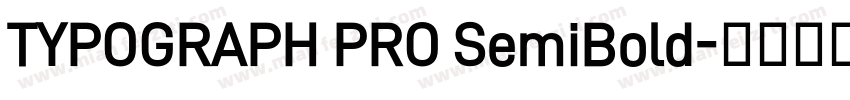 TYPOGRAPH PRO SemiBold字体转换